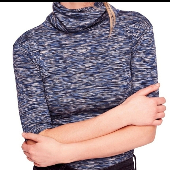 Free People | Sunshine‎ Space Dyed Turtleneck SZ L - Picture 1 of 10